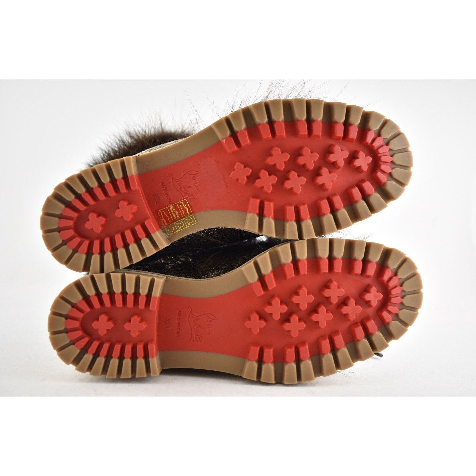 Christian Louboutin Christian Louboutin Fanny Flat Roche Fur Leather Lace Up Size US 5.5 / IT 35.5 - 10 Thumbnail