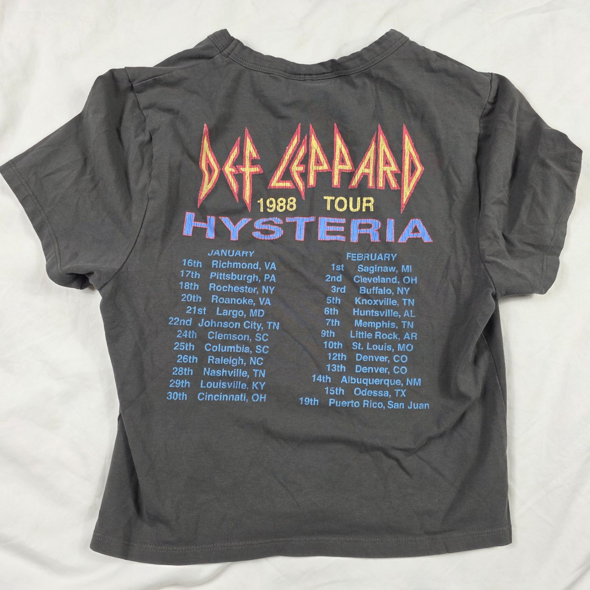 Cotton On Def Leppard Hysteria 1988 Tour Shirt Cotton On Mens Medium B Size US M / EU 48-50 / 2 - 2 Thumbnail
