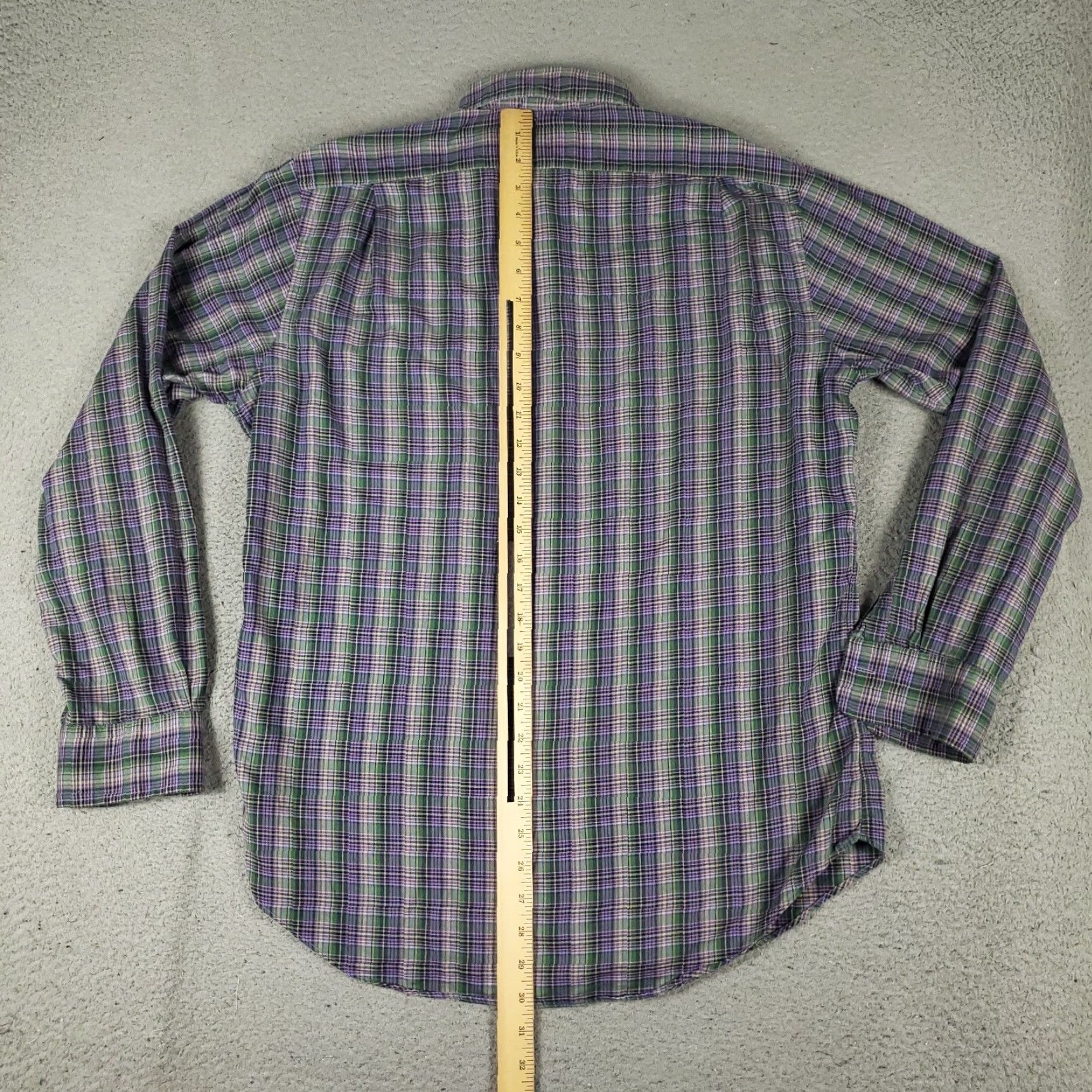 Ralph Lauren Ralph Lauren Shirt Mens Purple Plaid Button-Up Long Sleeve Counterpart: Polo Logo, Cotton, Classic, Preppy, Multi-Season Wear Size US M / EU 48-50 / 2 - 4 Thumbnail