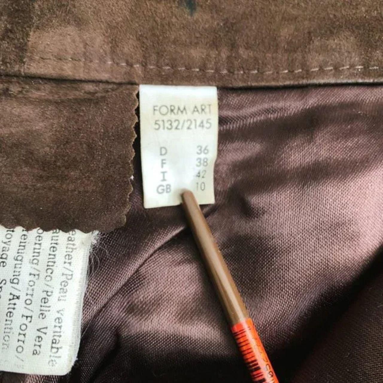 Vintage VINTAGE Brown Goat Suede Pants Size 26" / US 2 / IT 38 - 4 Thumbnail