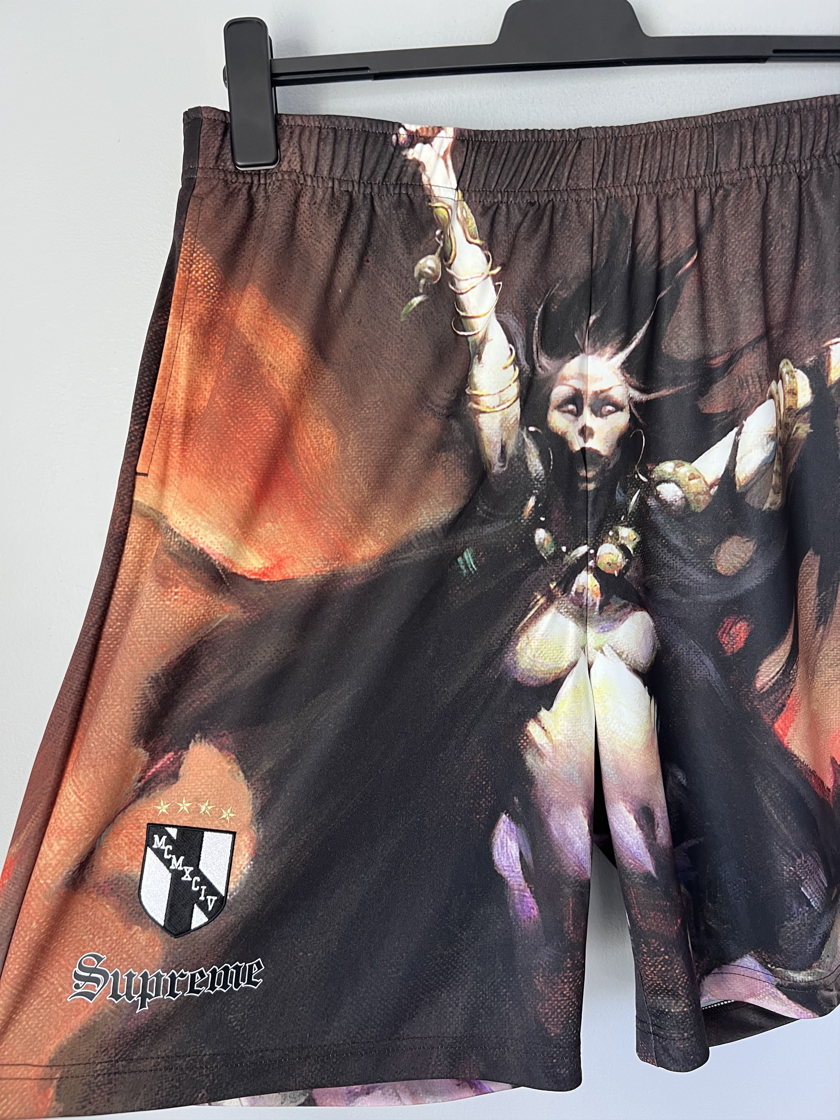 Supreme Supreme Frank Frazetta Woman With Scythe Soccer Shorts Size US 34 / EU 50 - 2 Thumbnail
