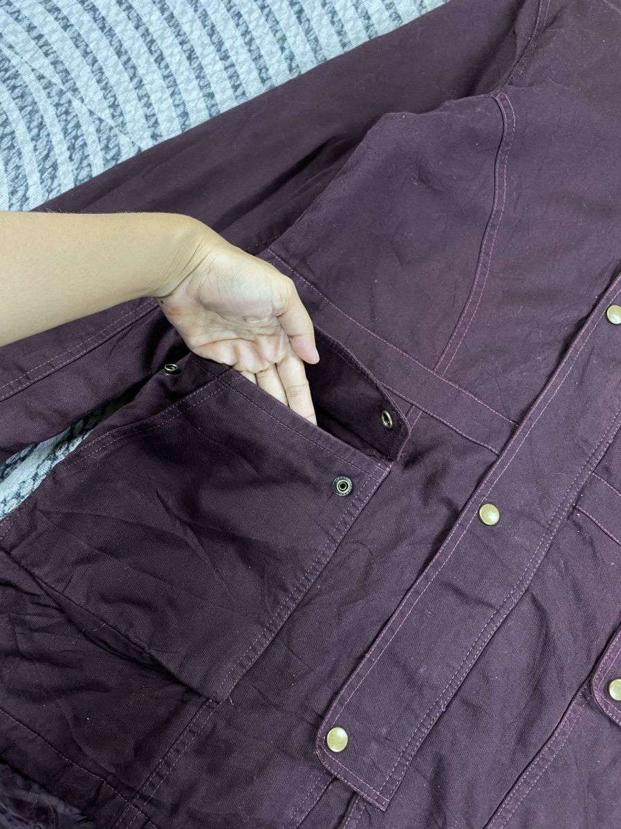 Hysteric Glamour Vtg Near Dark Maroon Fur Hooded Fishtail Parka Size US M / EU 48-50 / 2 - 7 Thumbnail