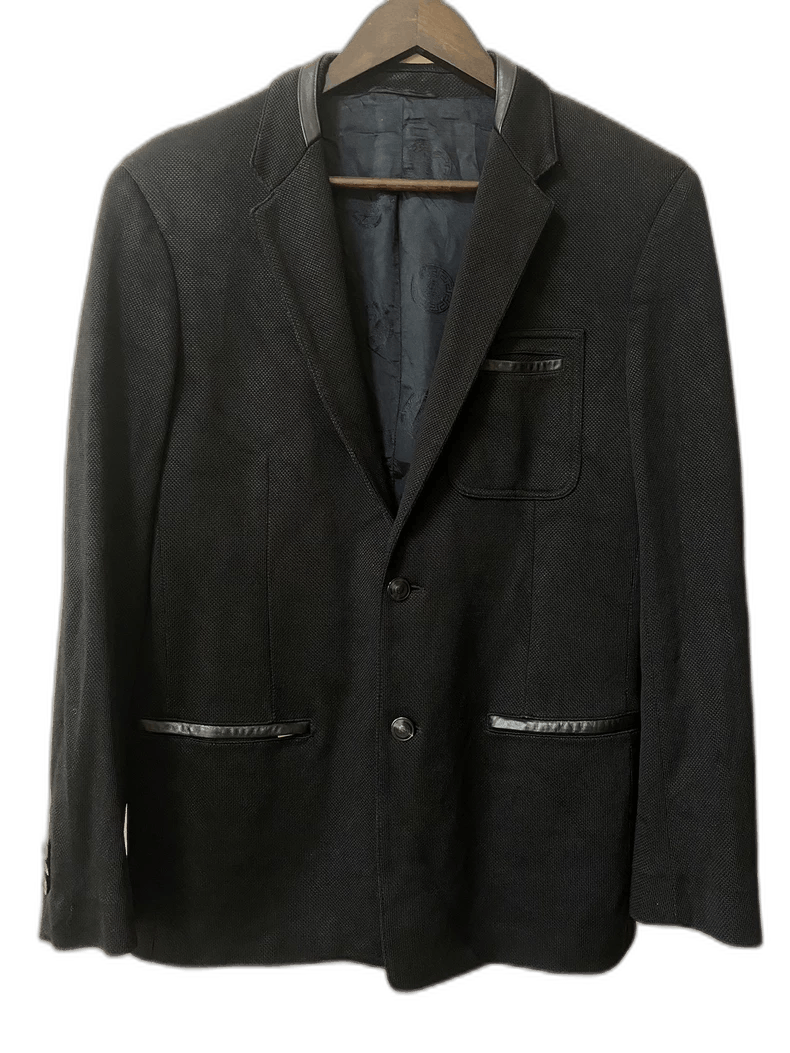 Versace Versace Black Suit Jacket Runway Collection Size US L / EU 52-54 / 3 - 1 Thumbnail