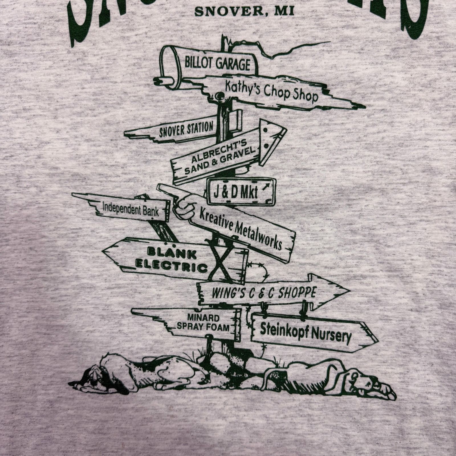 Vintage Vintage Snover Days Shirt Men's Large Gray Michigan 90s Car Size US L / EU 52-54 / 3 - 3 Thumbnail