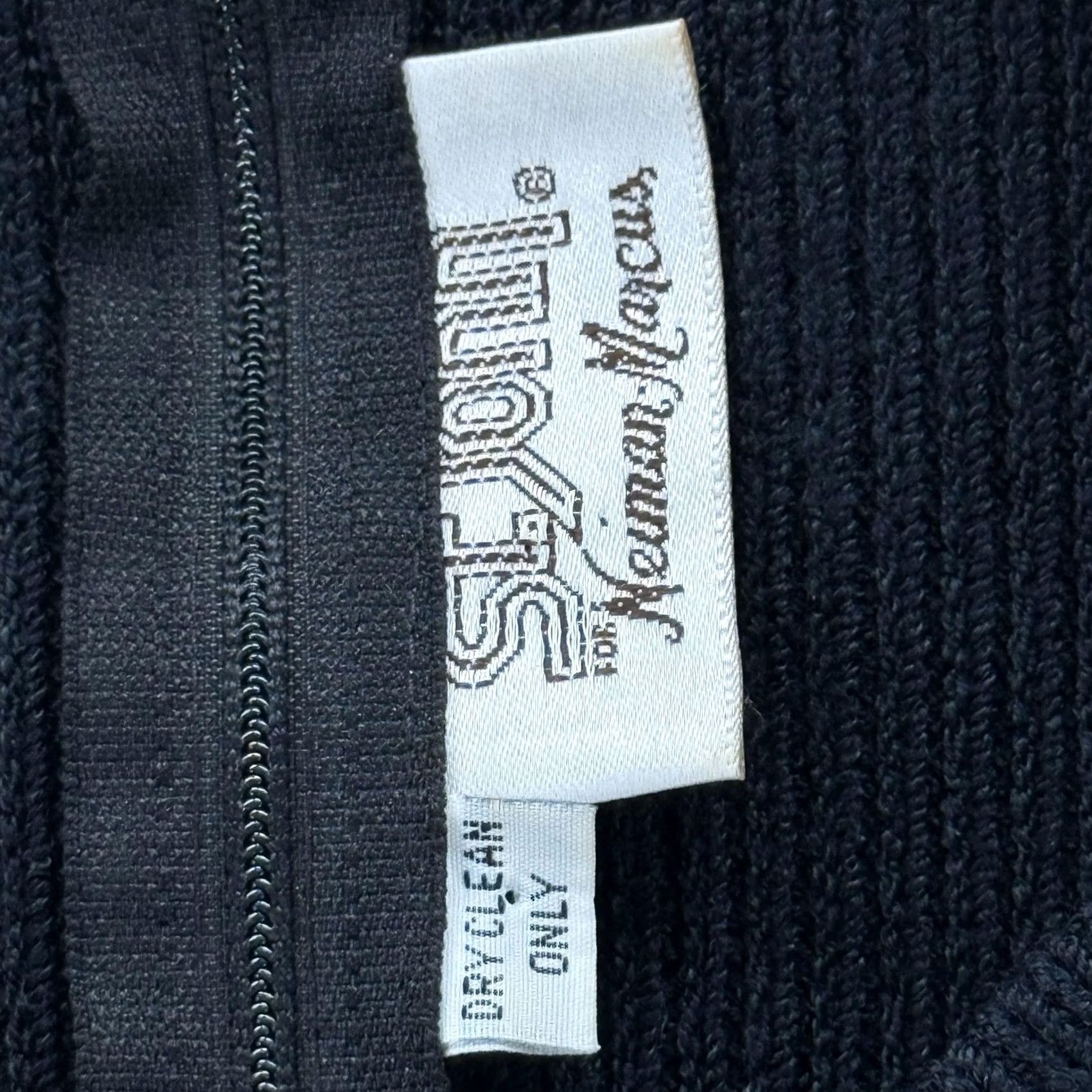 St. John VINTAGE St John Dress Womens Small Knit Puff Sleeve Neiman Marcus 70s Retro Black Wool Long Sleeve Size S / US 4 / IT 40 - 3 Thumbnail