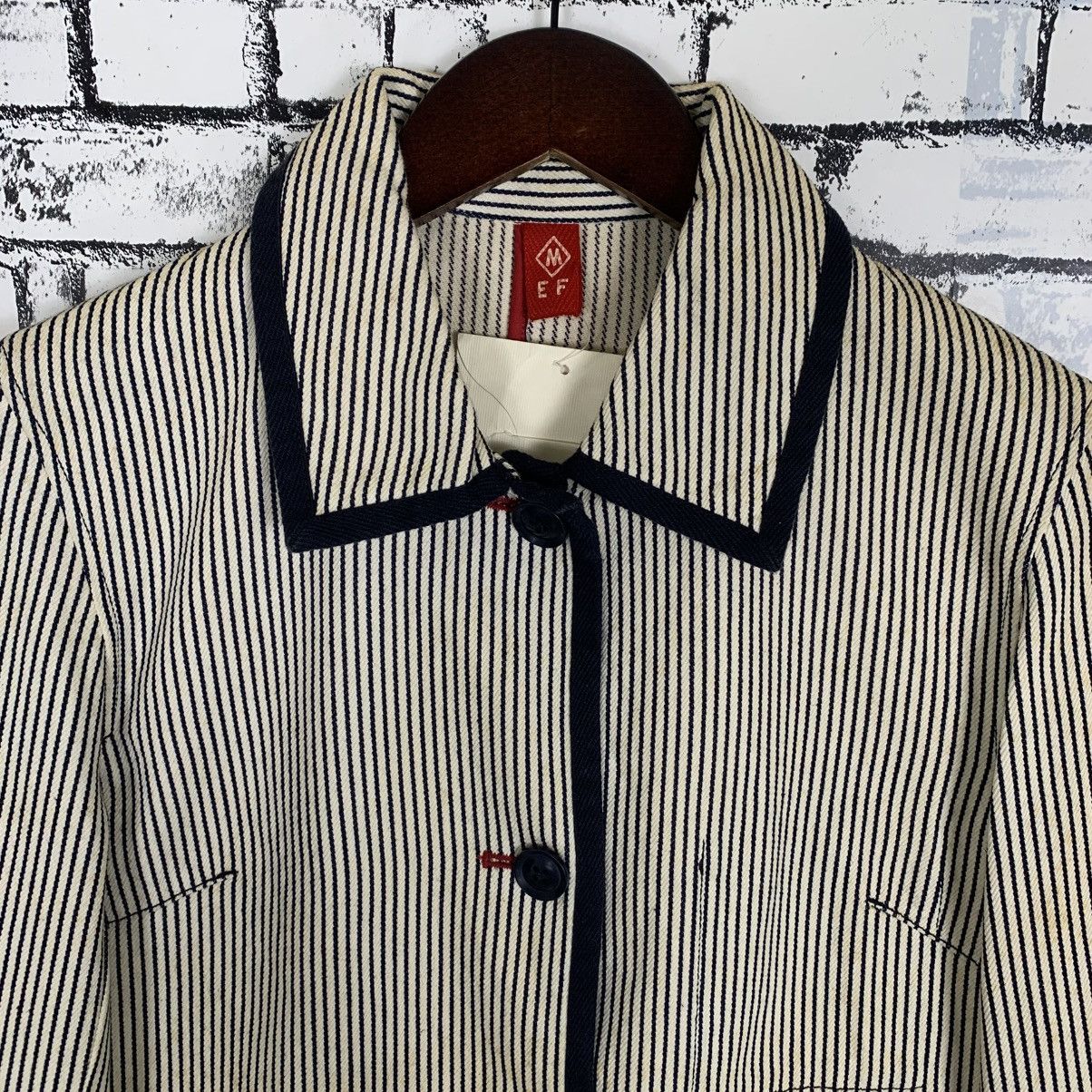 Designer × Japanese Brand Japanese Brand EF Stripes Jacket for Women Size M / US 6-8 / IT 42-44 - 2 Thumbnail