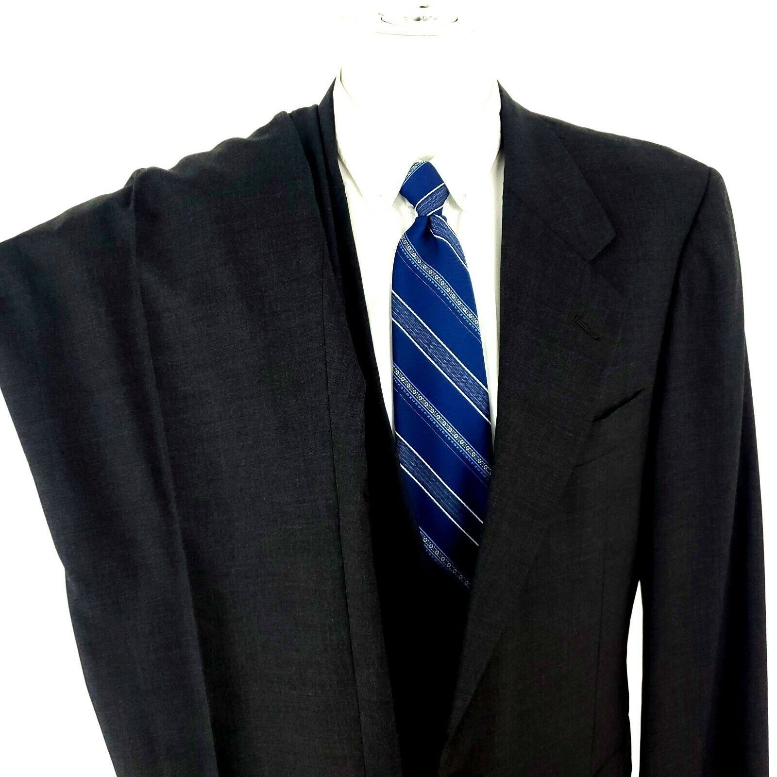 Hickey Freeman Hickey Freeman Boardroom Wool 2 Button 2 Piece Suit 40L Gray Size 40L - 1 Thumbnail