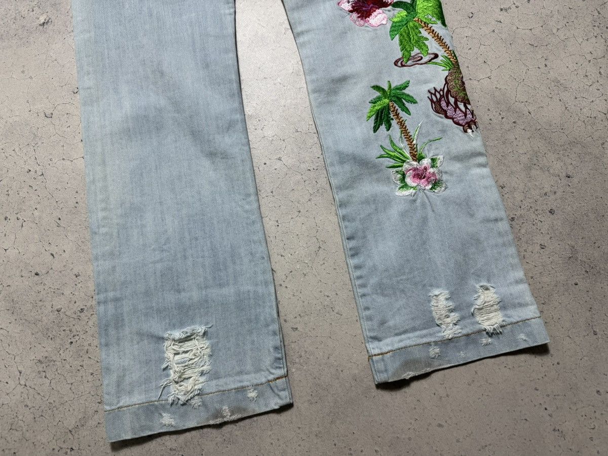 Dolce & Gabbana Dolce & Gabbana Hawaiian Tropical Denim Jeans Size 50 Y2K Size US 34 / EU 50 - 14 Thumbnail