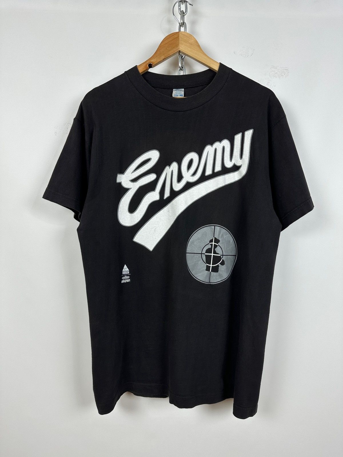 Band Tees 1991 Vintage Public Enemy Apocalypse Rare Band T-Shirt Size US XL / EU 56 / 4 - 1 Thumbnail