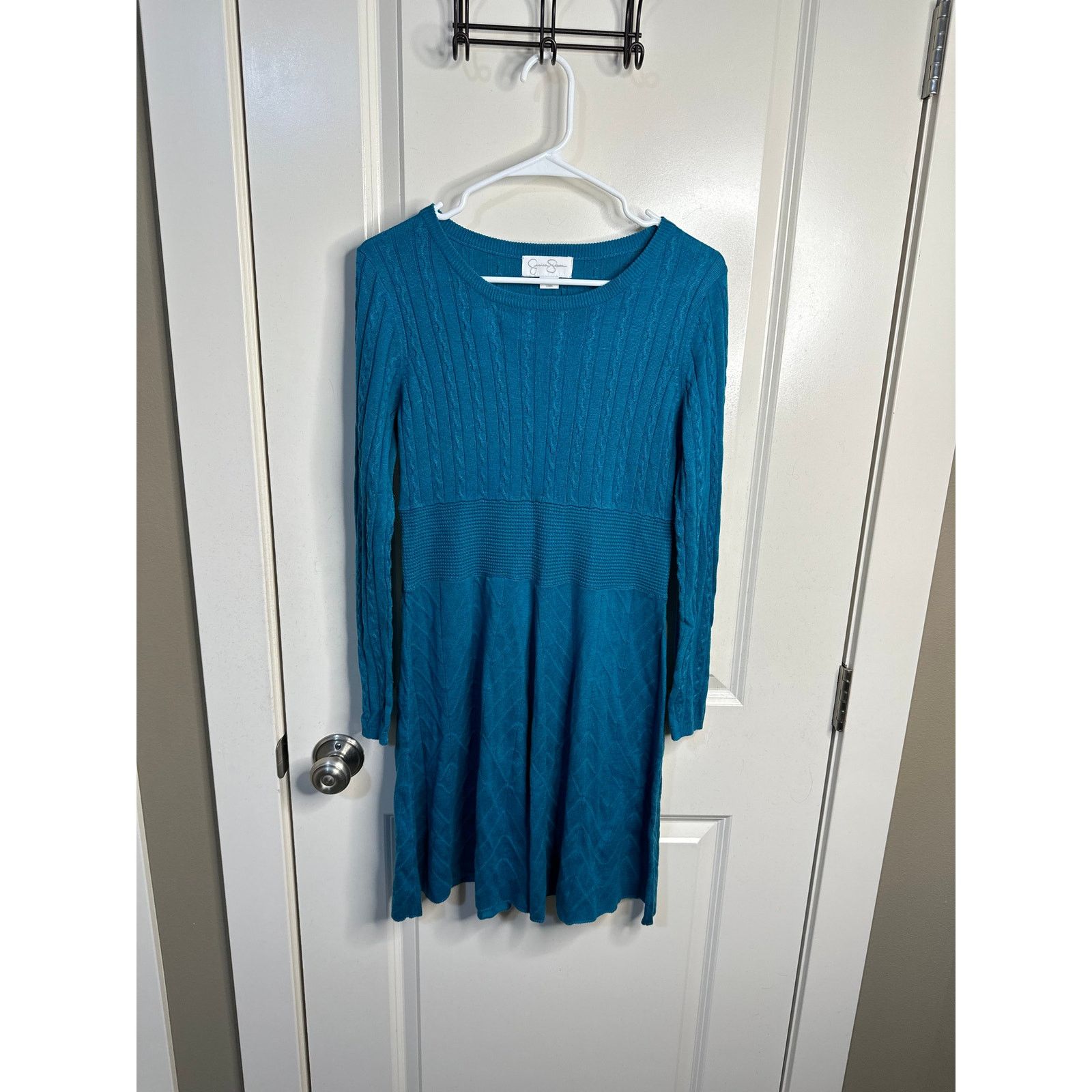 Other Jessica Simpson Teal Sweater Dress Size Small Size S / US 4 / IT 40 - 3 Thumbnail