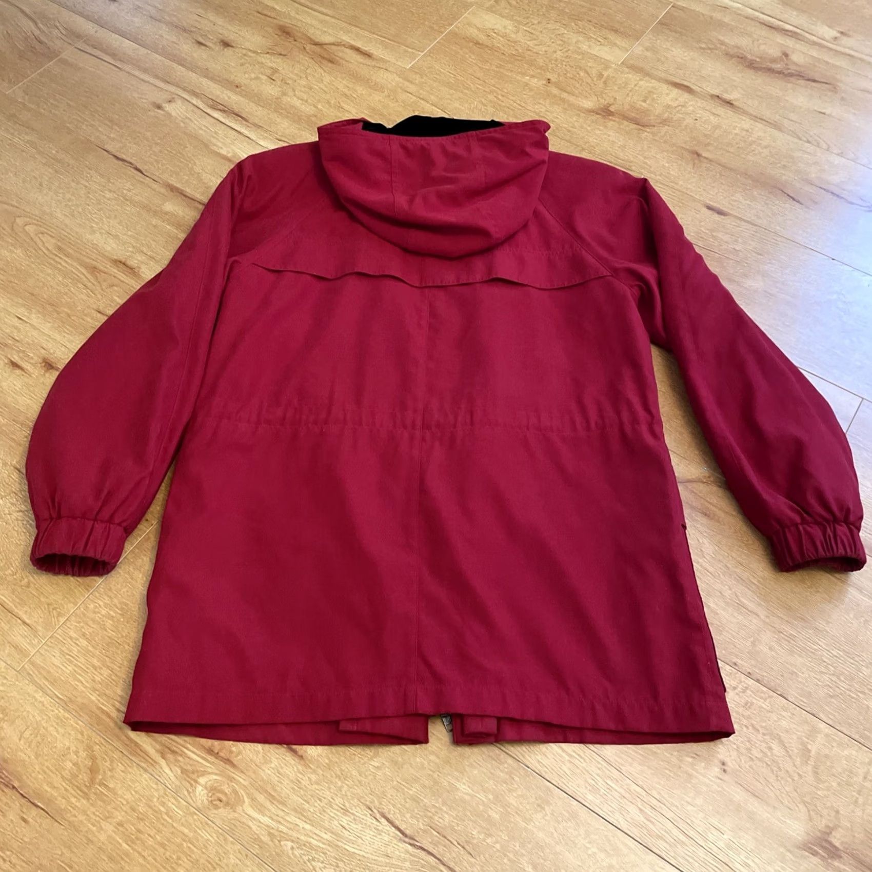Vintage VTG Gallery Jacket Womens Small Deep Red Hooded Zip/Button up Liner Pockets Warm Jacket Size S / US 4 / IT 40 - 6 Thumbnail