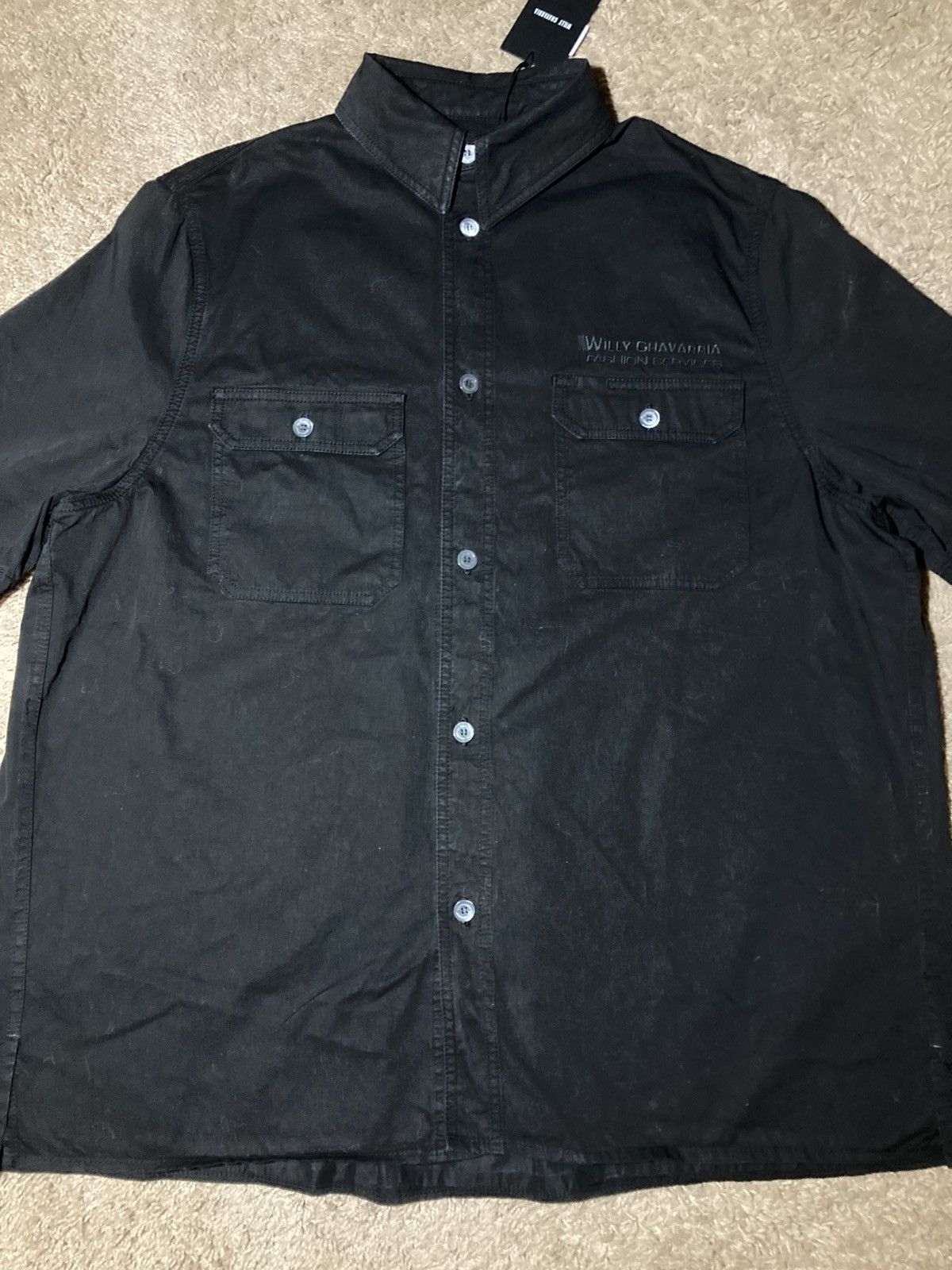Willy Chavarria New SS25 Willy Chavarria Corcoran Work Shirt 2025 Services Size US S / EU 44-46 / 1 - 2 Thumbnail