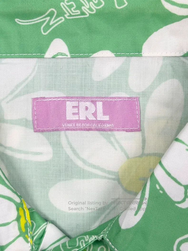 ERL ERL Green Daisy Print Shirt Size S / US 4 / IT 40 - 7 Thumbnail