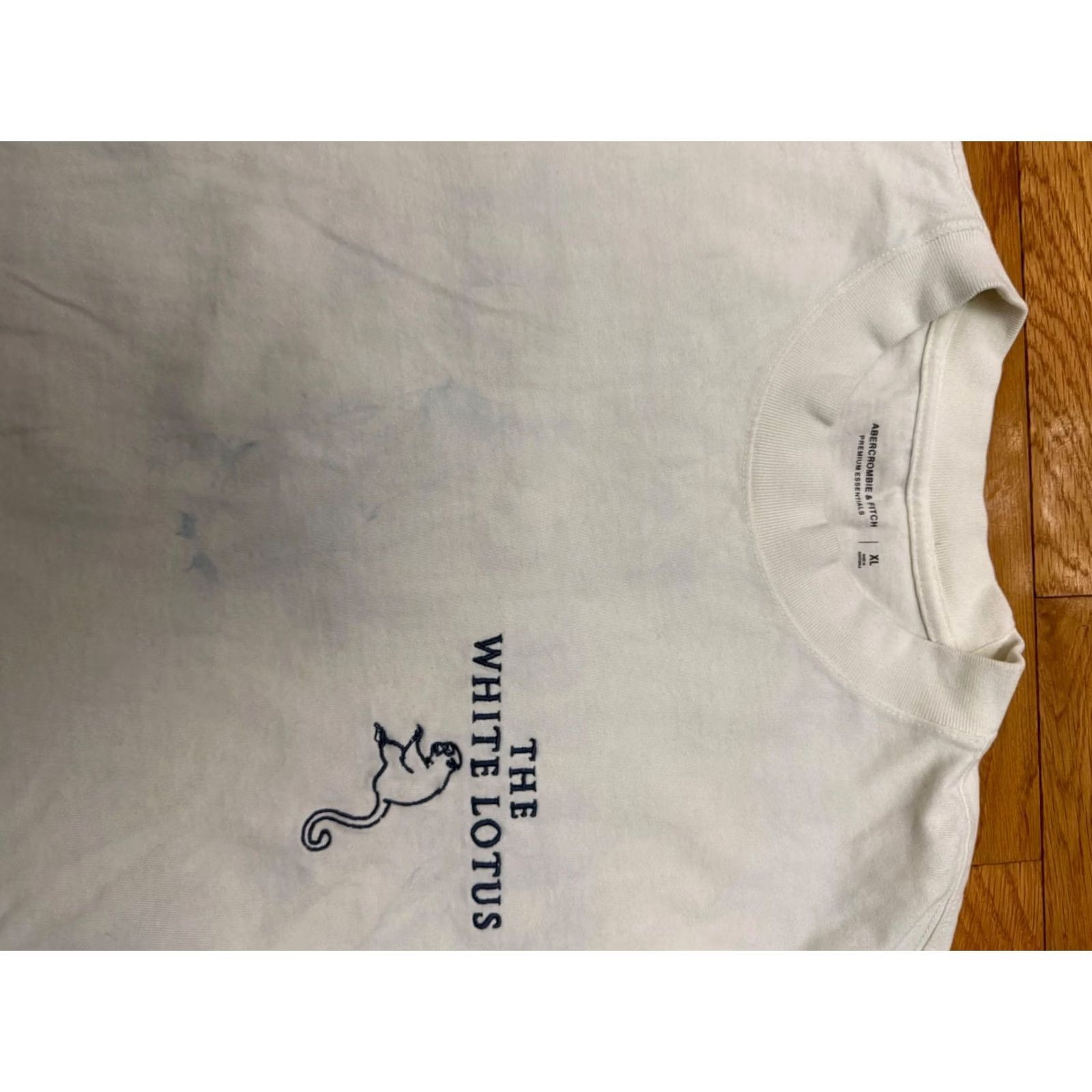 Abercrombie & Fitch Abercrombie & Fitch White Cotton Unisex T-Shirt XL Short Sleeve Mens Shirt M4 Size US XL / EU 56 / 4 - 3 Thumbnail