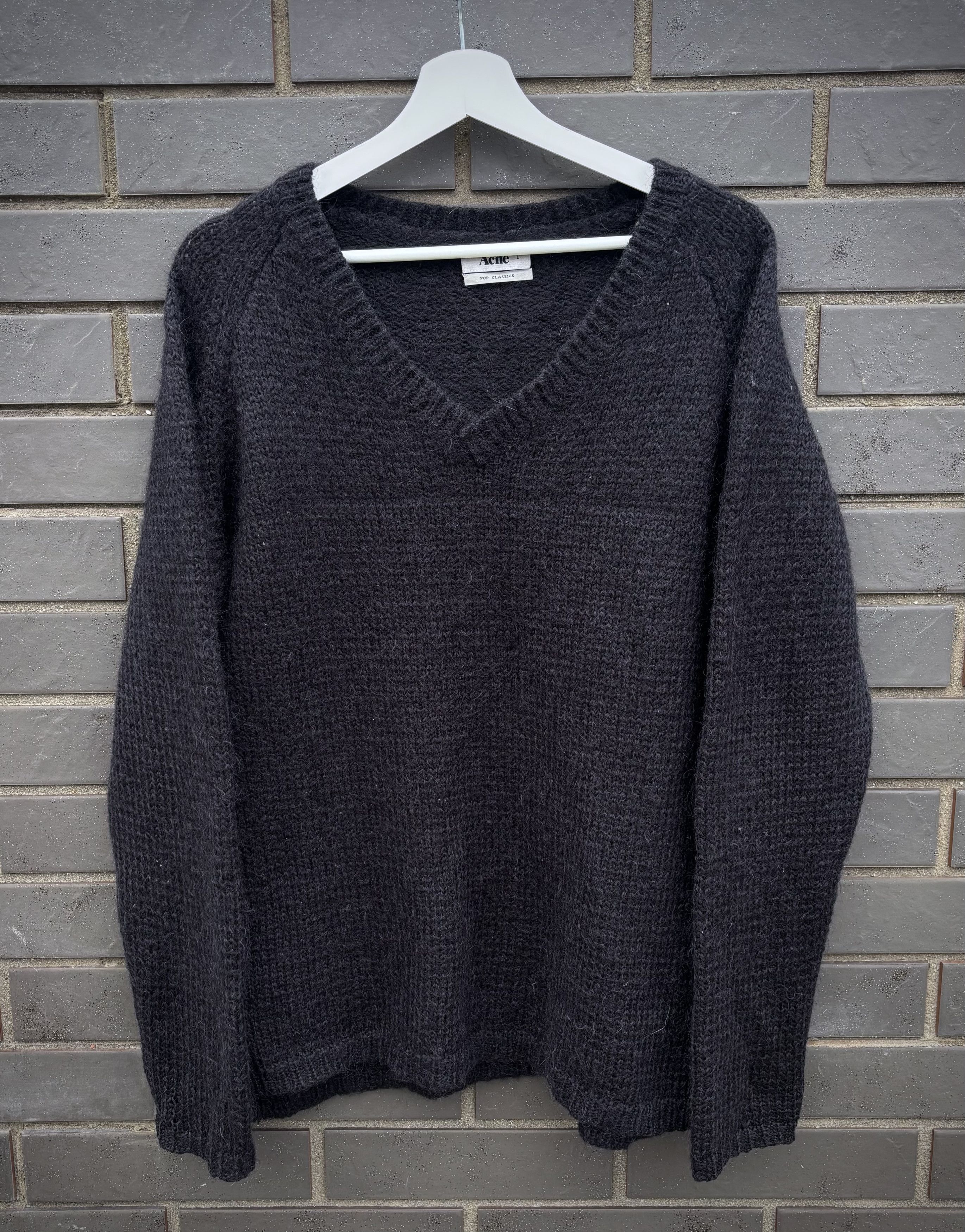 Acne Studios Black Jerry Mohair Sweater | Grailed