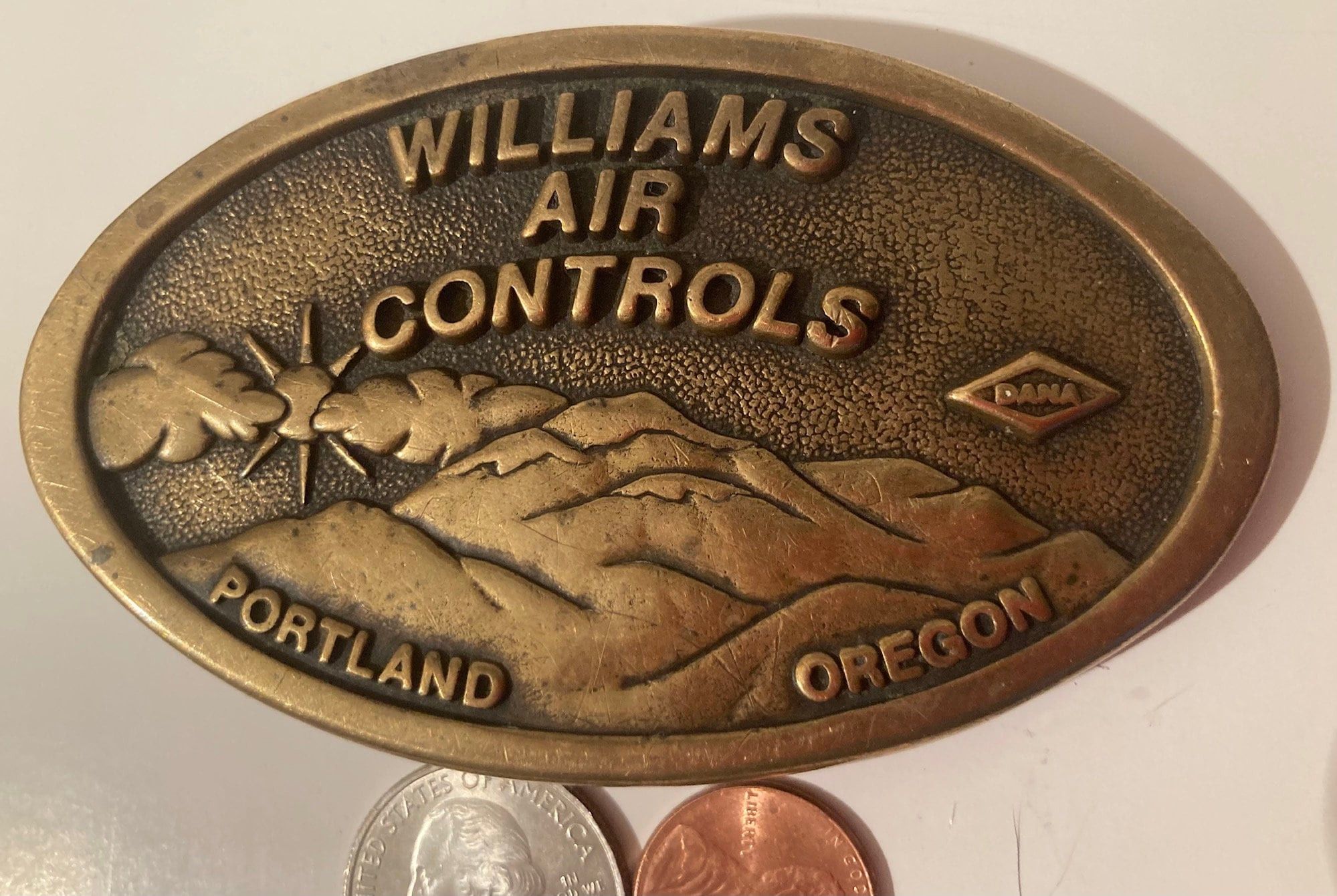 Vintage Vintage 1983 Metal Belt Buckle, Williams Air Controls, Port ...