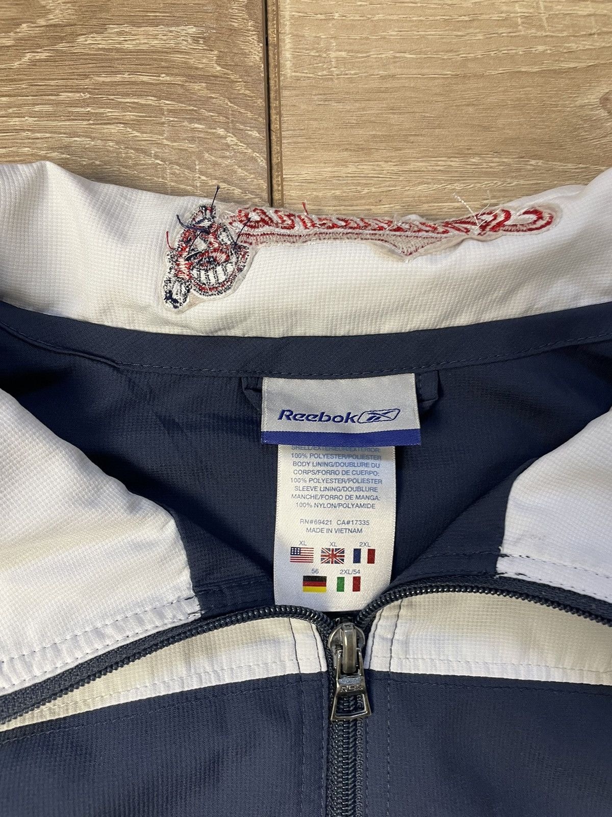 Reebok Vintage Cleveland Indians jacket Reebok full zip Size US XL / EU 56 / 4 - 5 Thumbnail