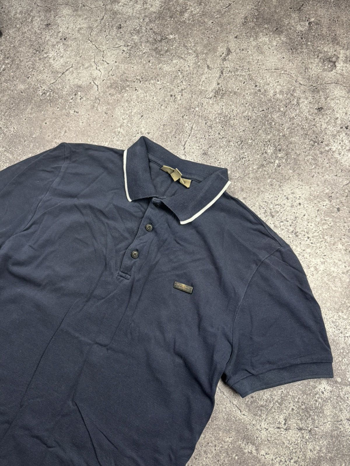 Burberry Vintage Burberry Y2K Faded Polo Tee Size US M / EU 48-50 / 2 - 2 Thumbnail