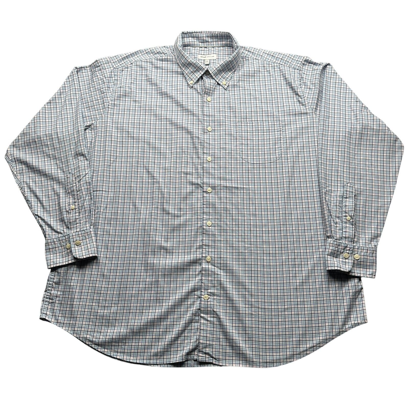 Peter Millar Peter Millar Crown Eddings Sport Button Plaid Shirt Men 2XL Size US XXL / EU 58 / 5 - 1 Thumbnail