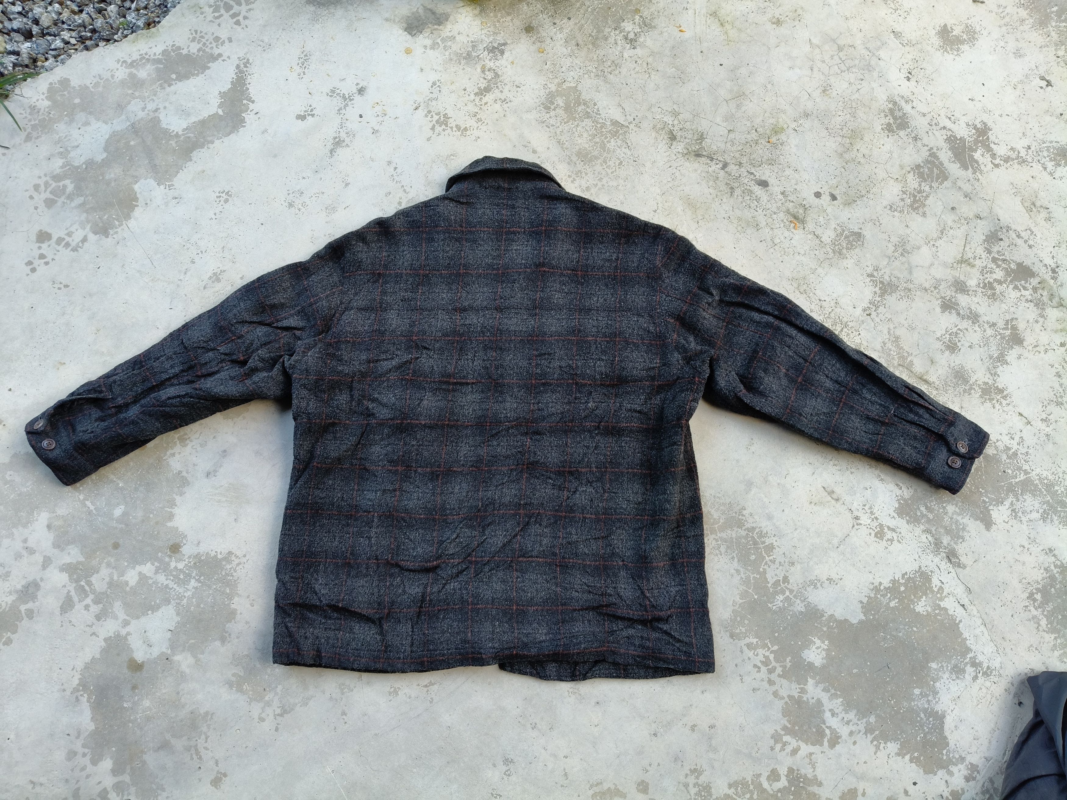 Japanese Brand Vintage Crocodile Wool Button Jacket Size US M / EU 48-50 / 2 - 4 Thumbnail