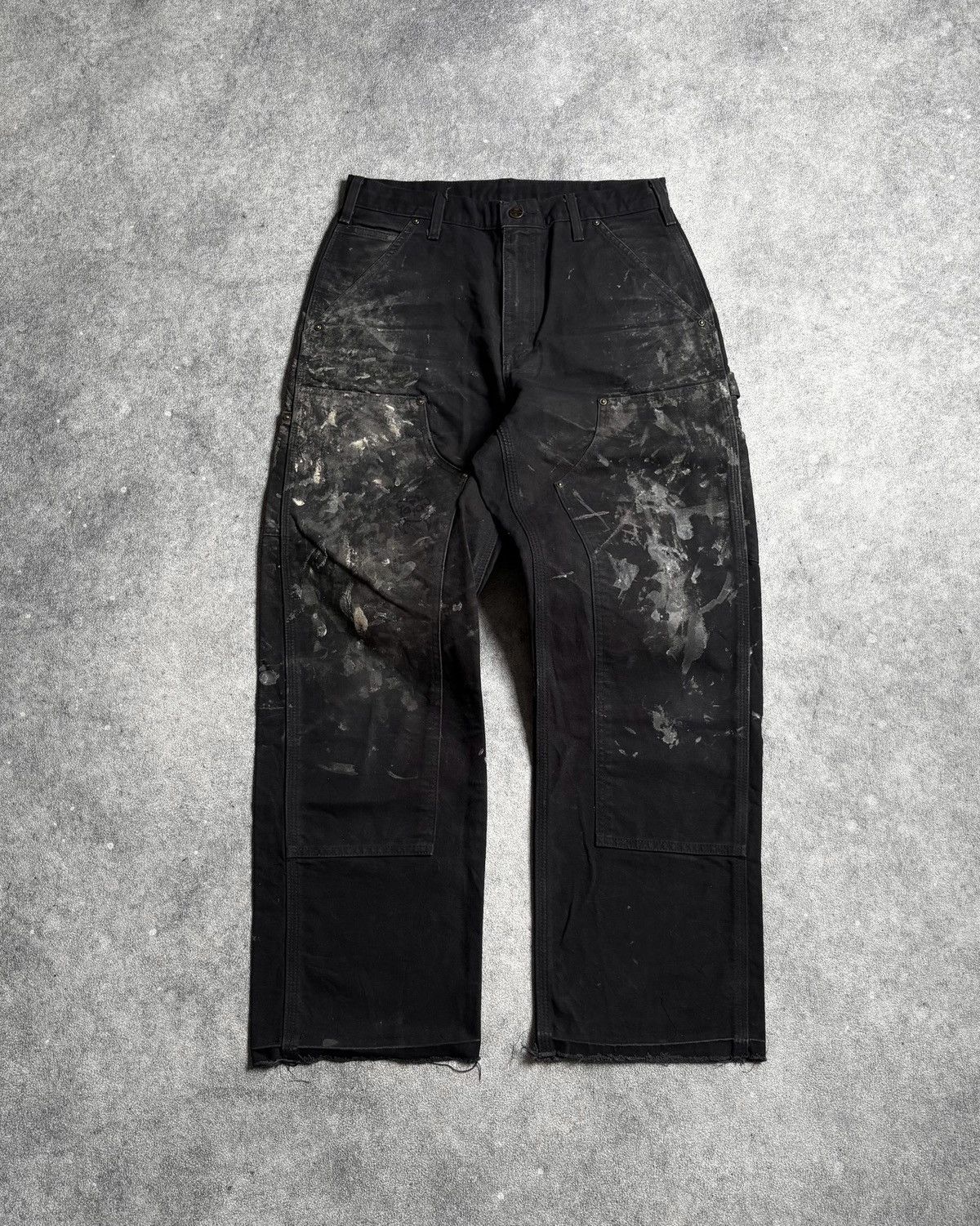 Carhartt Faded Black Painters Carhartt Double Knee Pants Size US 31 - 2 Thumbnail