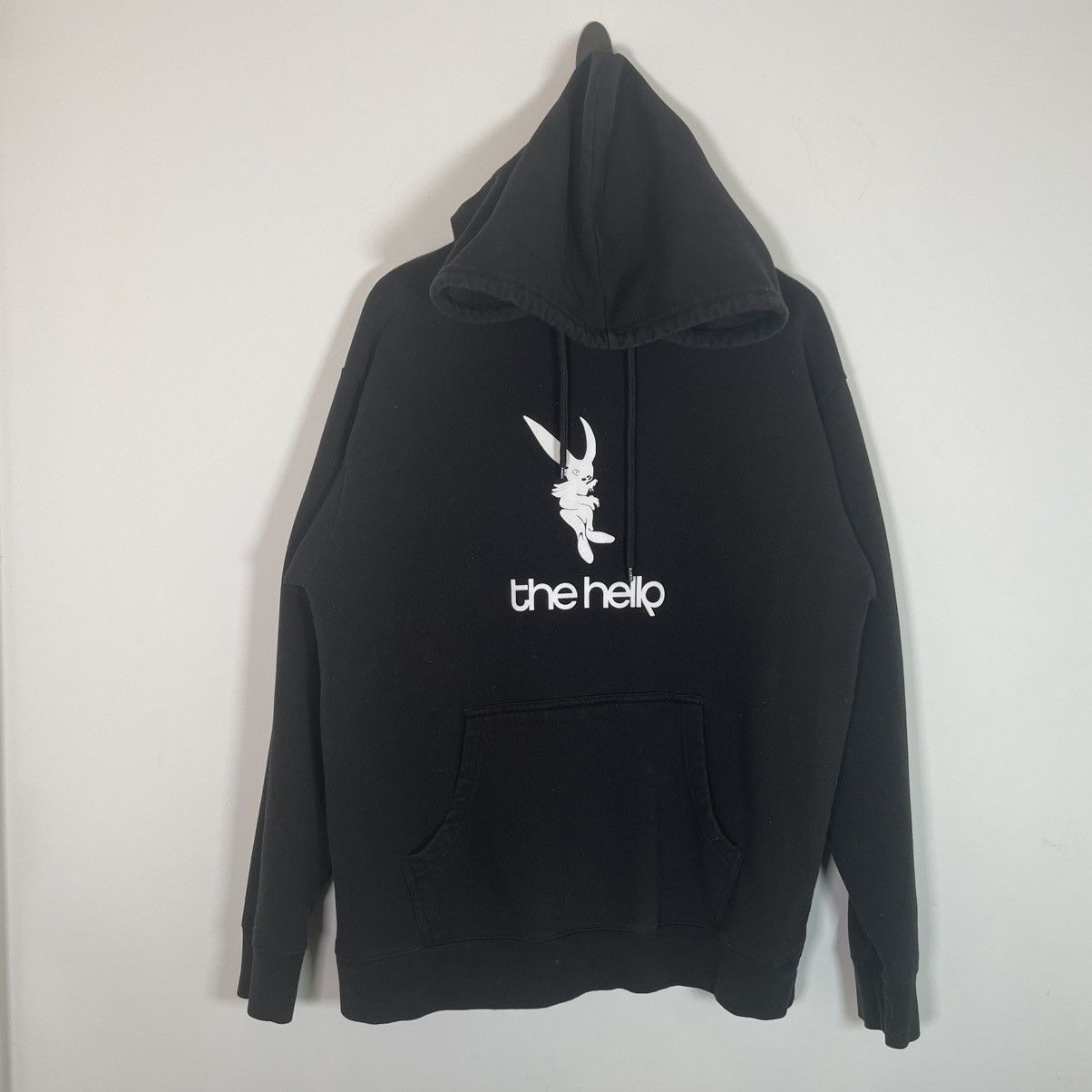 The Hellp Bunny Hoodie Mens Large Black