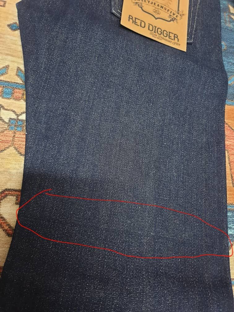Japanese Brand Caseyjeansfive red digger 17oz Salvedge straight fit jeans Size US 33 - 12 Thumbnail