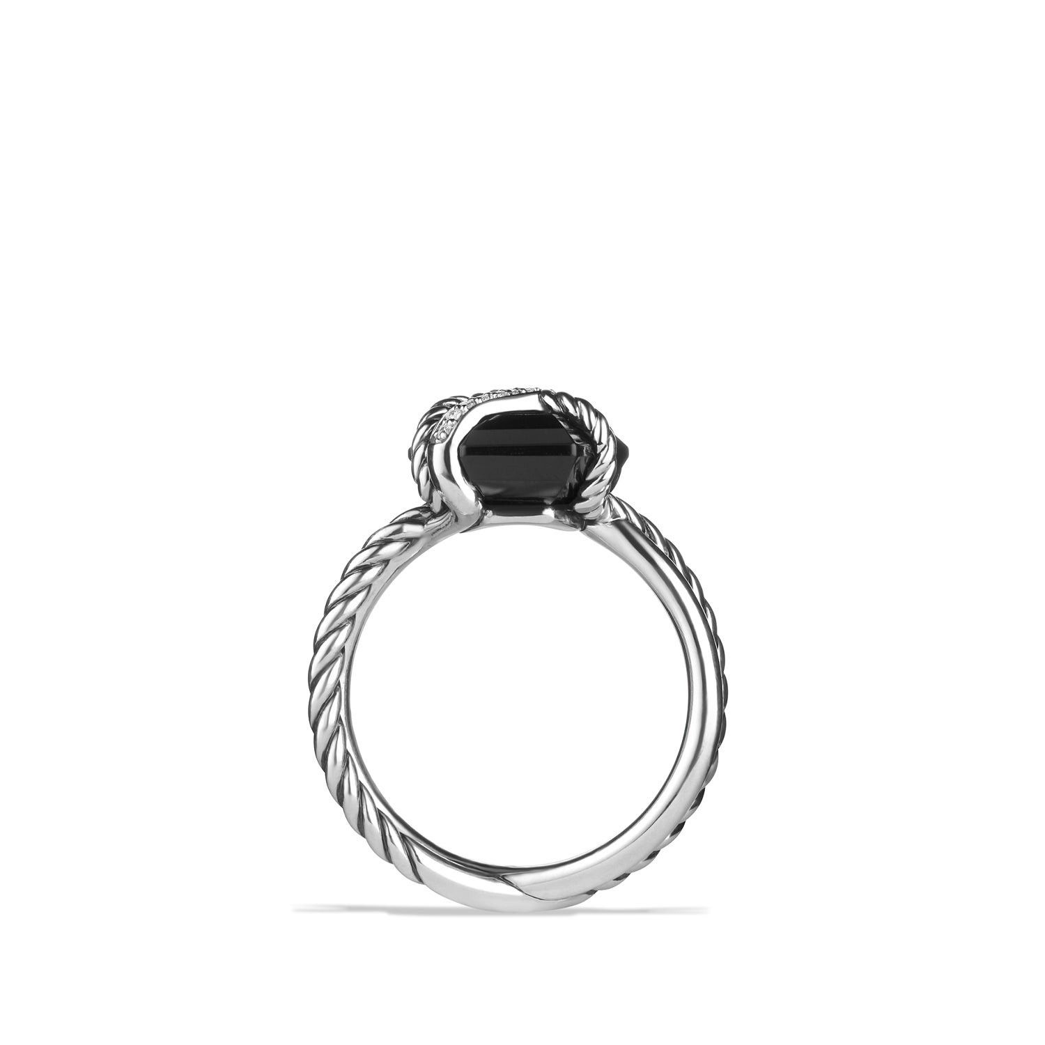 David Yurman o1w1db10325 Wrap Ring in Sterling Silver with Black Onyx Size ONE SIZE - 2 Thumbnail