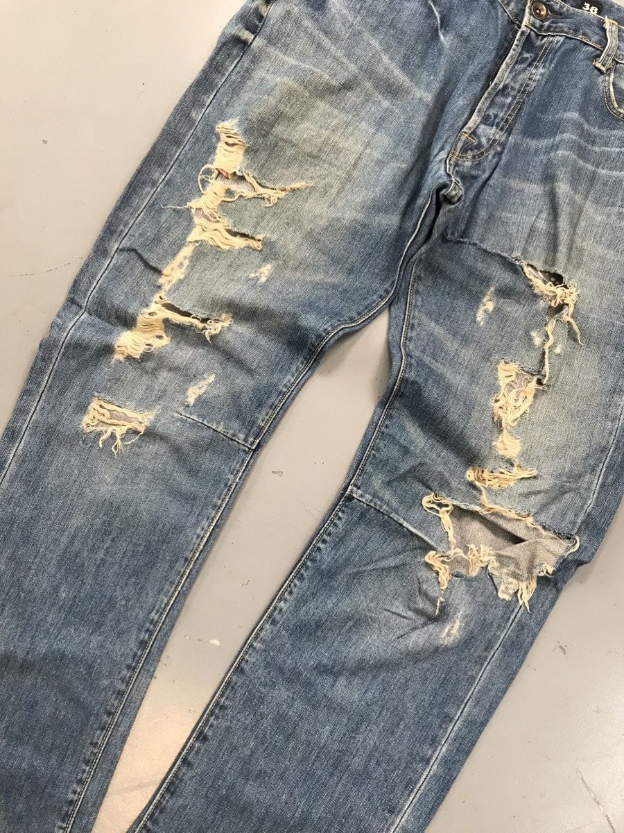 Christian Audigier × Ed Hardy × Vintage Vintage Edhardy distressed skull 💀 embroidered denim Size US 41 - 3 Thumbnail