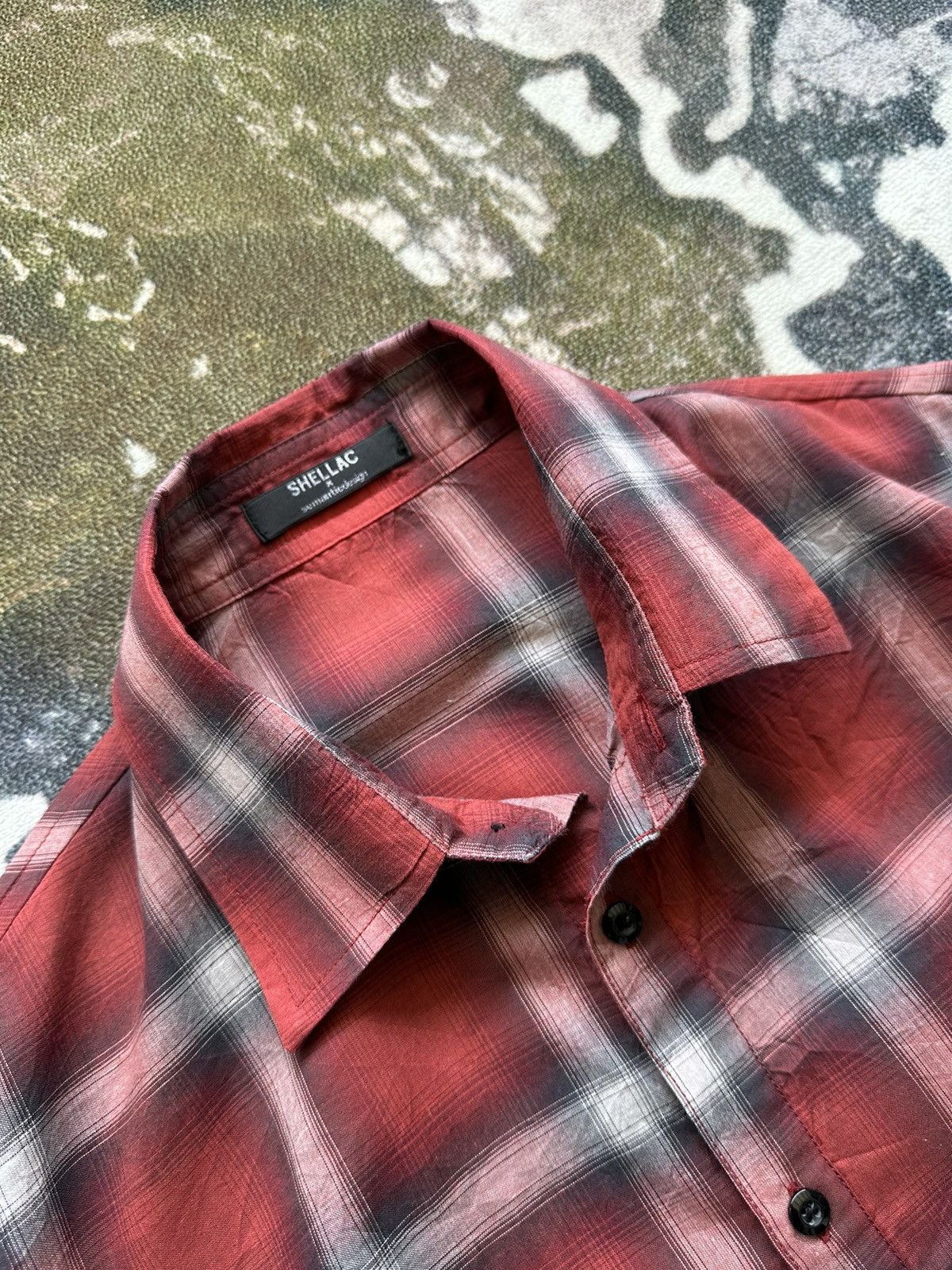 Shellac Shellac x Semantic Design shadow plaid light shirt Size US M / EU 48-50 / 2 - 3 Thumbnail