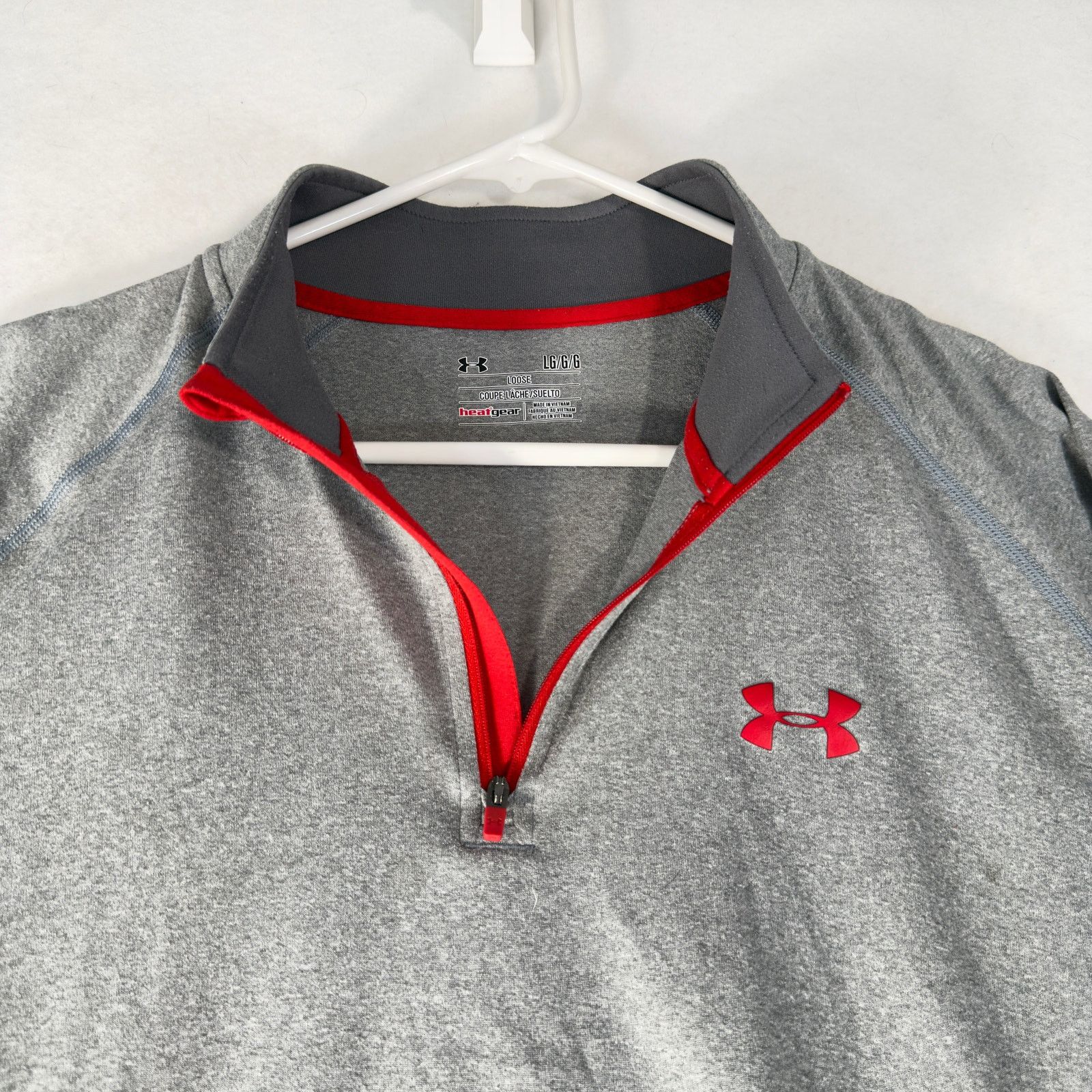 Under Armour Under Armour Heat Gear 1/4 Zip Shirt Grey Men L Loos Perform Size US L / EU 52-54 / 3 - 2 Thumbnail