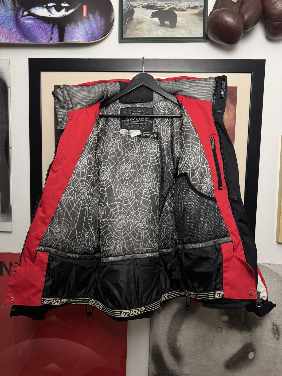 Spyder Spyder X-static Insulat Ski jacket Spiderweb Black Red Hype Size US XL / EU 56 / 4 - 2 Thumbnail