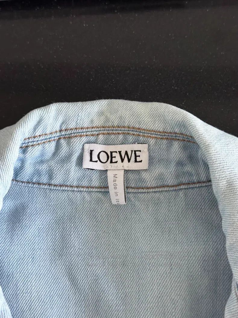 Loewe Loewe Big logo denim shirt jacket Size XXS / US 00 / IT 34 - 3 Thumbnail