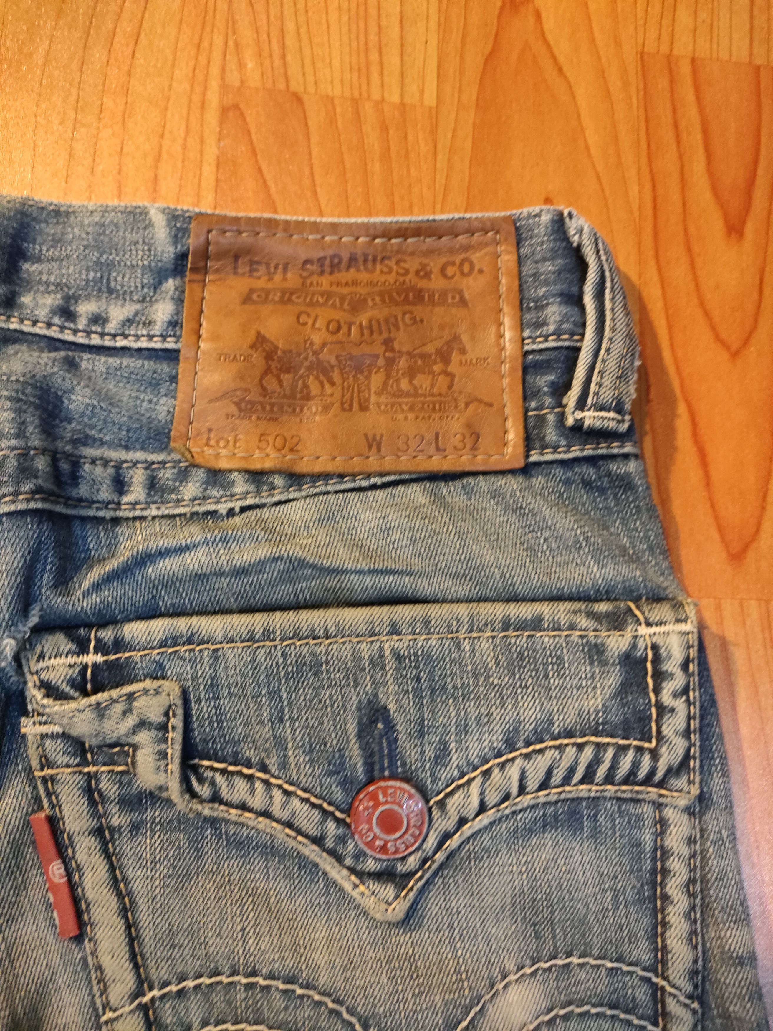 Levi's Vintage Clothing Distressed Levi's 502 Flare Jeans Size US 32 / EU 48 - 3 Thumbnail