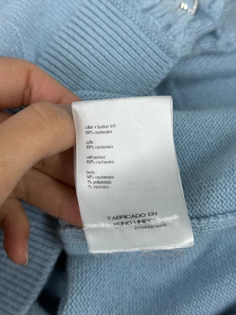 Chanel Chanel 25S blue cashmere knitted cardigan coat Size XS / US 0-2 / IT 36-38 - 8 Thumbnail