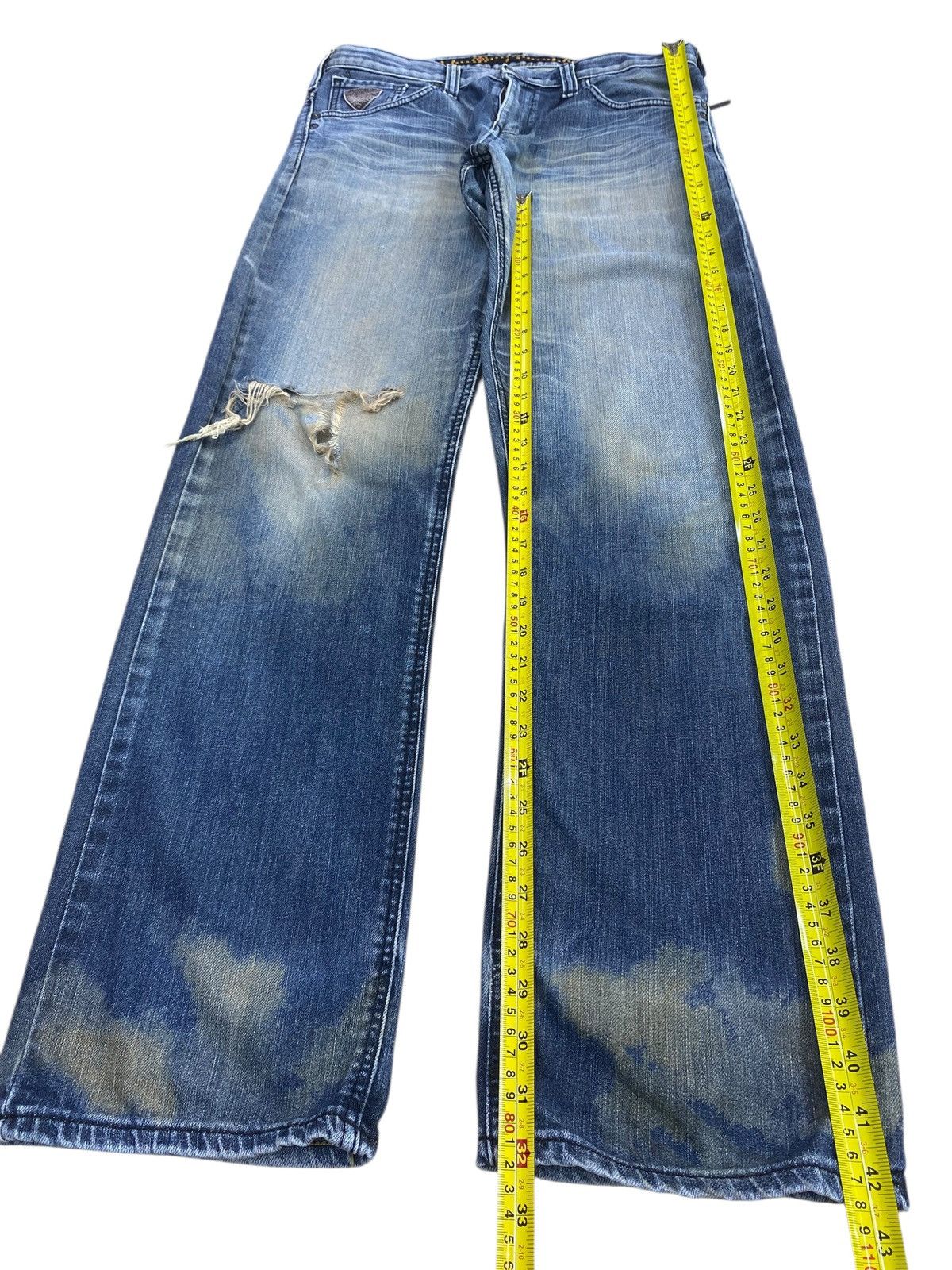 Edwin Vintage Edwin Rusty Mud Wash Style Ripped Jeans Size US 32 / EU 48 - 7 Thumbnail