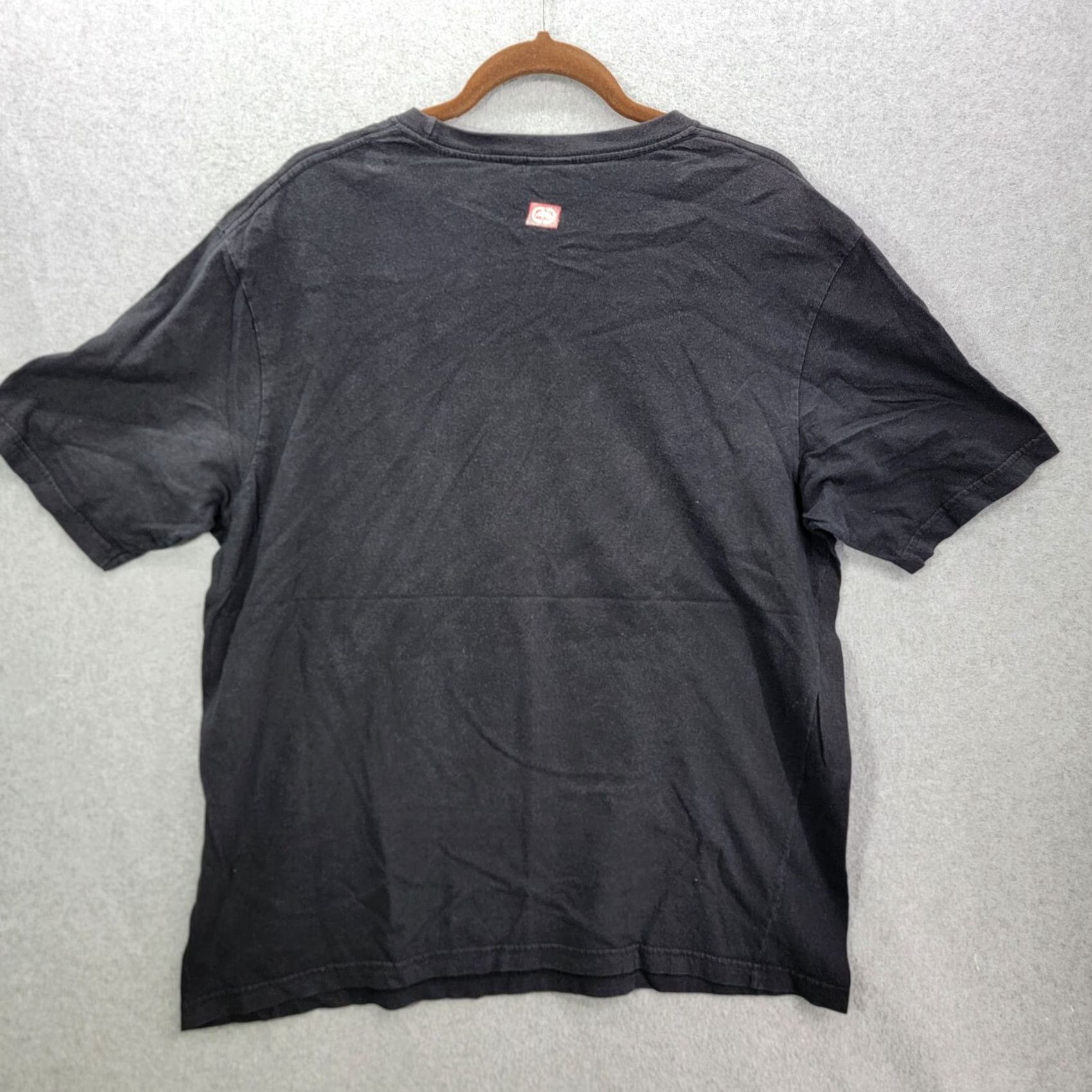 Ecko Unltd. ecko unltd shirt mens XL vintage Y2K graphic print short sleeve crew neck cotton polyester black | Hip Hop 20s Mens T-Shirt Size US XL / EU 56 / 4 - 4 Thumbnail