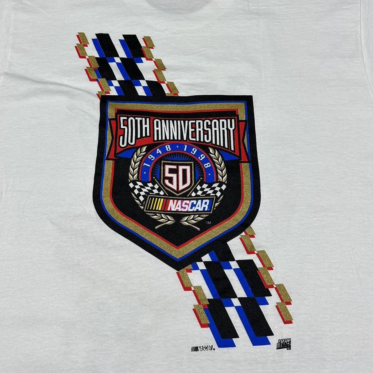 NASCAR Vintage Nascar T Shirt 50th Anniversary Winston Series 1998 Size US XL / EU 56 / 4 - 4 Thumbnail