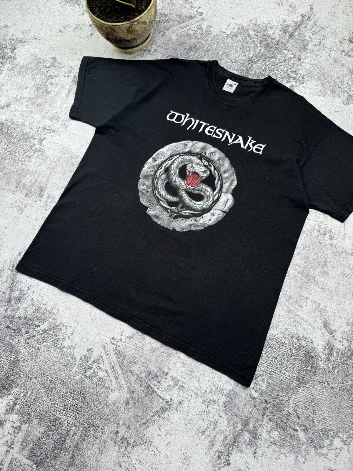 Band Tees Vintage 2004 Whitesnake Band Merch Cartoon T Shirt 90S-OOS Size US XL / EU 56 / 4 - 5 Thumbnail