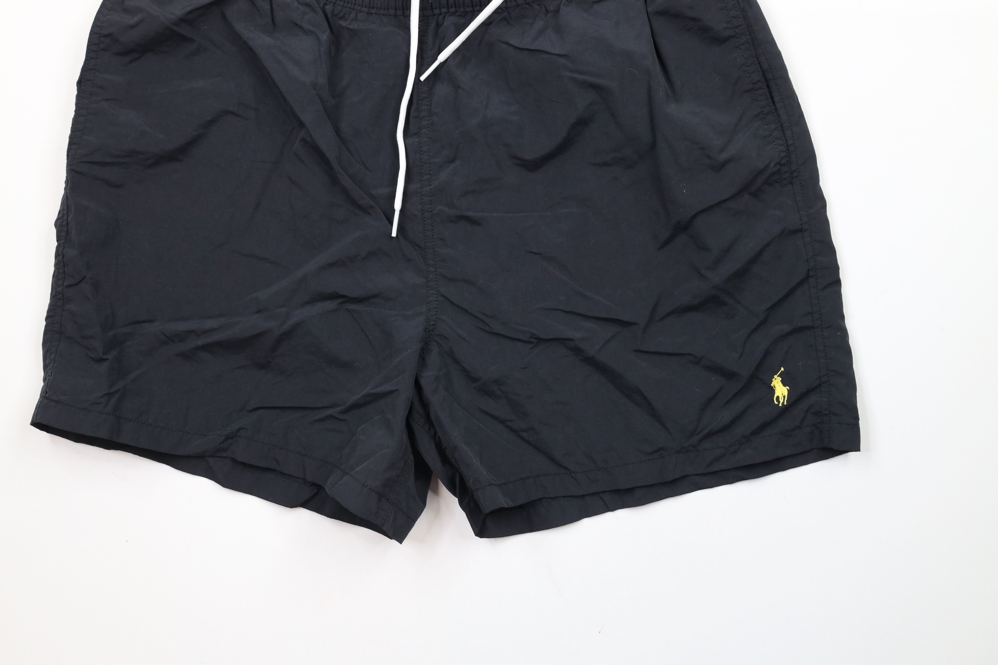 Ralph Lauren × Vintage Vintage 90s Ralph Lauren Knee Lined Shorts Swim Trunks Black Size US 36 / EU 52 - 4 Thumbnail
