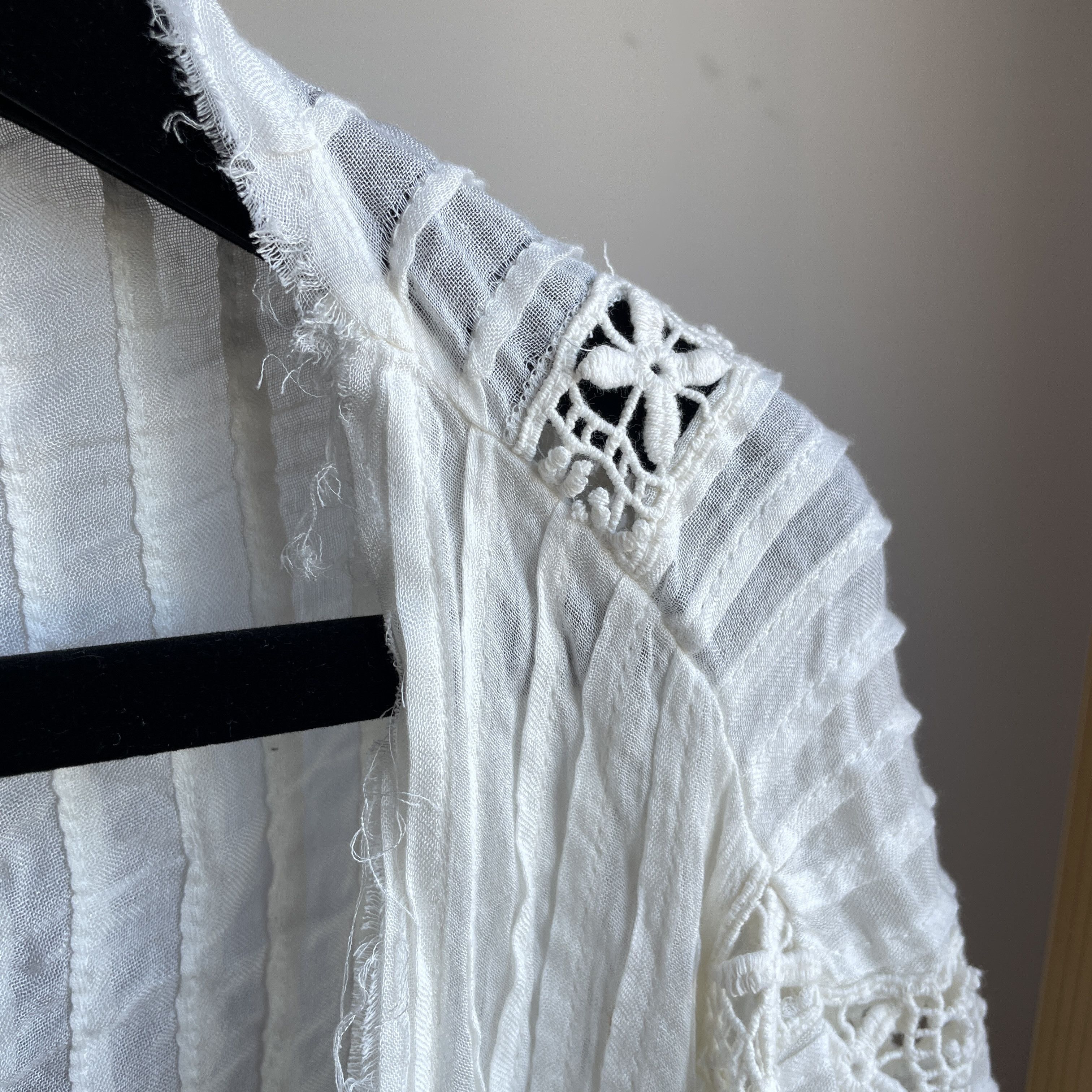 Free People Free People Willow Kimono Crochet Cardigan Size M/L Size M / US 6-8 / IT 42-44 - 6 Thumbnail