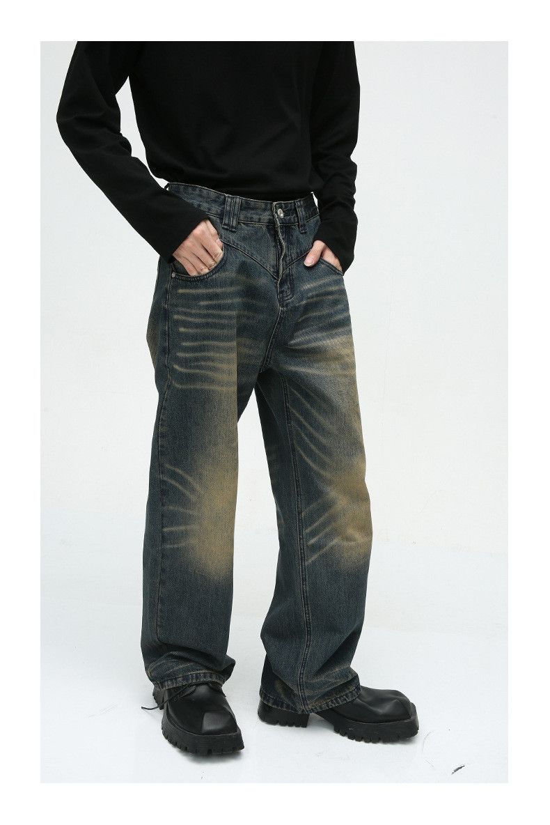 Japanese Brand × Jean American style washed vintage distressed whisker jeans y2k Size US 32 / EU 48 - 4 Thumbnail