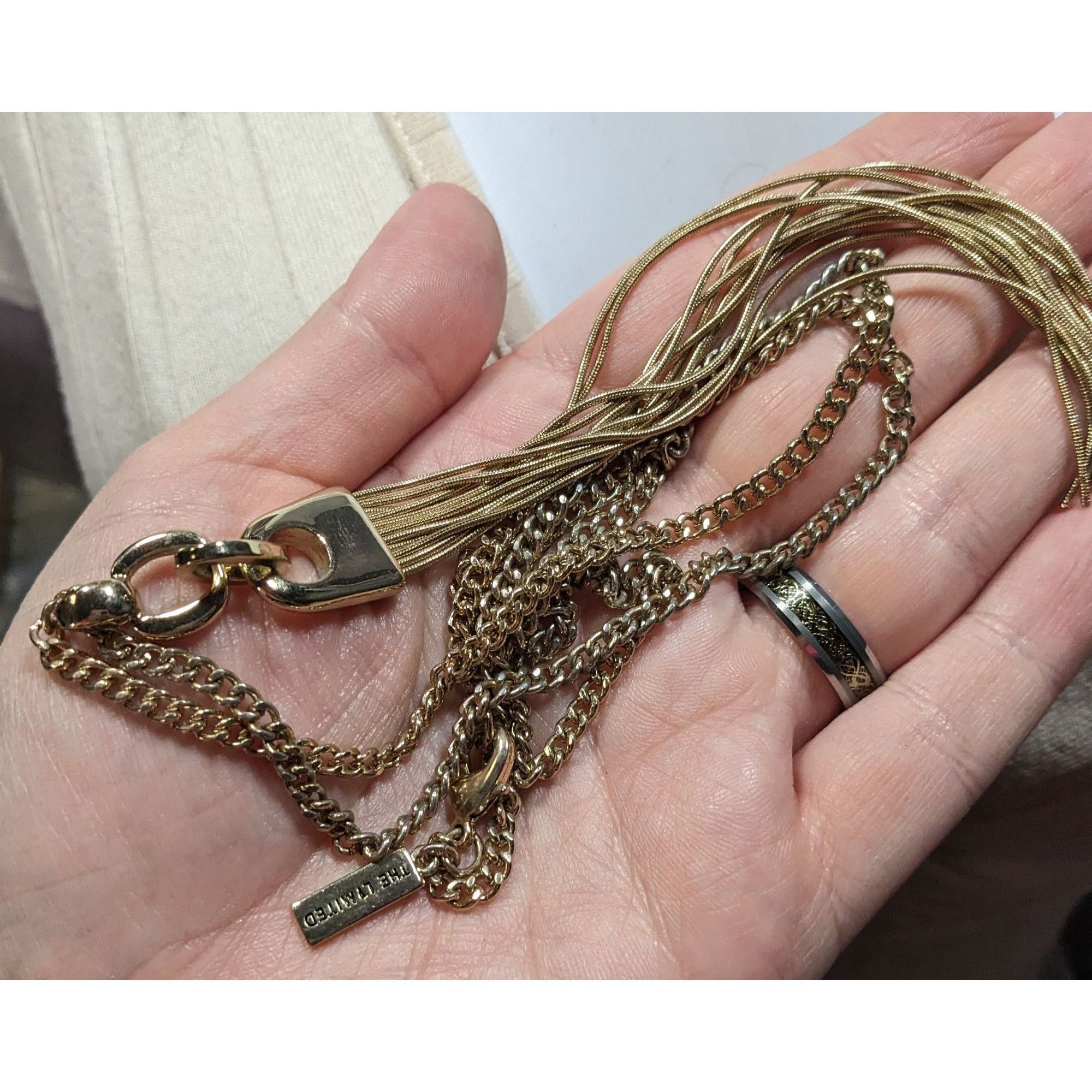 Other The Limited Modern Gold Tone Tassel Necklace Size ONE SIZE - 4 Thumbnail