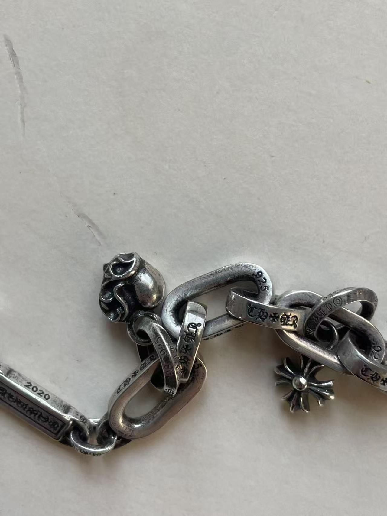 Chrome Hearts Chrome Hearts Multi Element Drop Paperchain Bracelet Size ONE SIZE - 7 Thumbnail