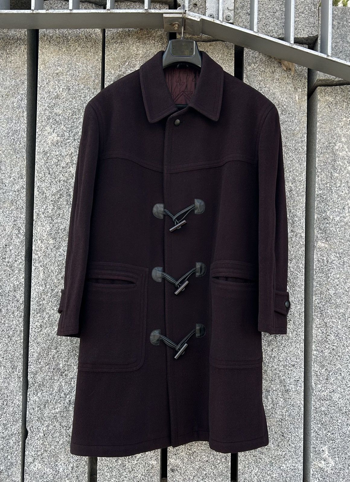 Pal Zileri Pal Zileri 1980s Arbiter Duffle Coat Bemberg Lined IT48 Size US L / EU 52-54 / 3 - 1 Thumbnail