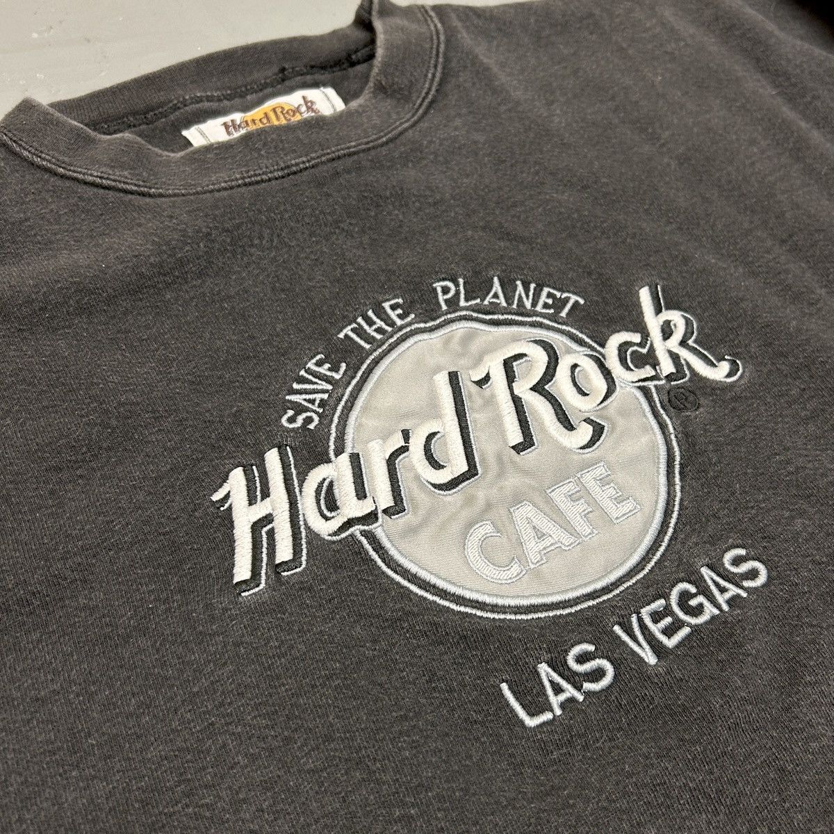 Hard Rock Cafe Vintage Hard Rock Cafe Crewneck – Charcoal (Size XL) Size US XL / EU 56 / 4 - 2 Thumbnail