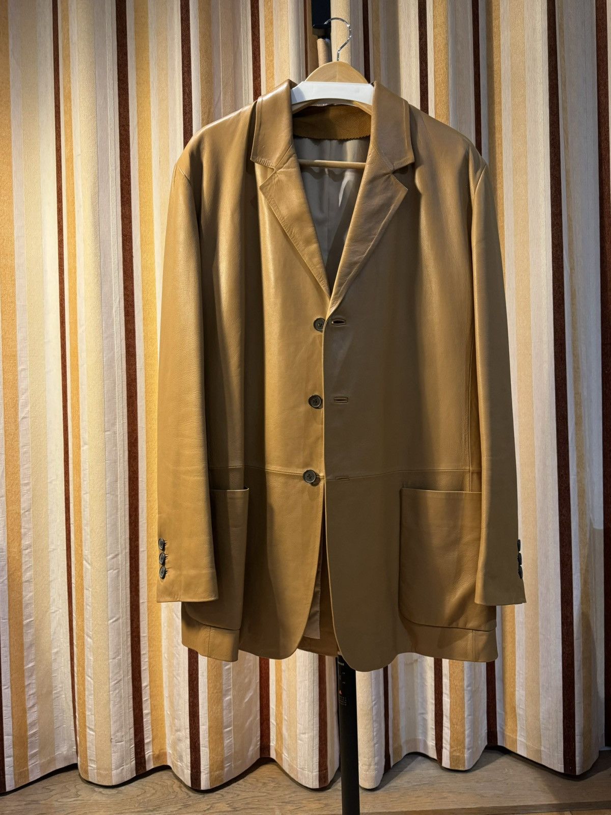 Loewe Loewe Vintage Brown Tan Superb Soft Leather Blazer Jacket 50 Size US M / EU 48-50 / 2 - 4 Thumbnail