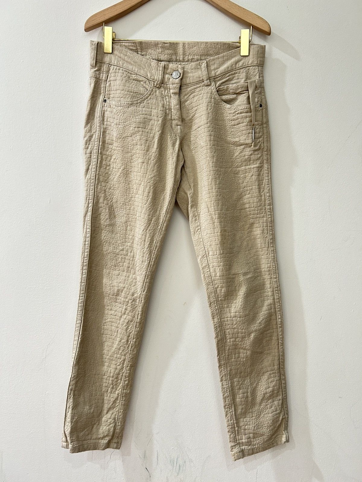 Silent By Damir Doma Croc Embossed Skinny Leg Jeans Size 28" / US 6 / IT 42 - 1 Thumbnail