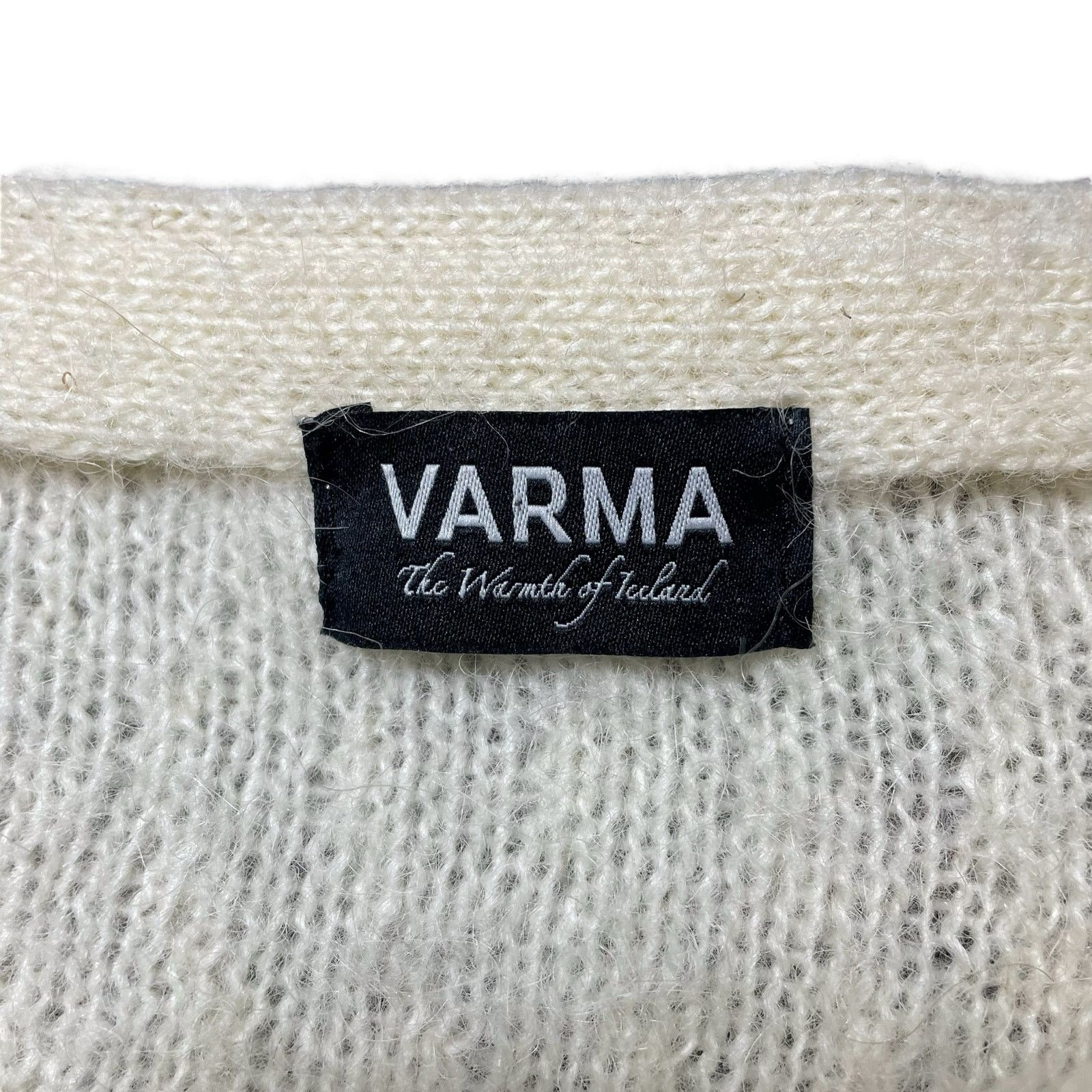 Other Varma Icelandic Wool Knit Cardigan Sweater Cream Gray Small Size S / US 4 / IT 40 - 3 Thumbnail
