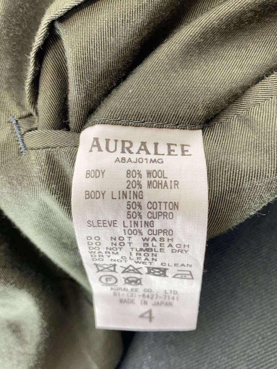Auralee Green Wool Kid Mohair Gabardine Double-breasted Size US XL / EU 56 / 4 - 3 Thumbnail